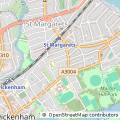 Map of Twickenham, Middlesex