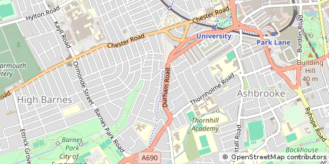 Map of Sunderland