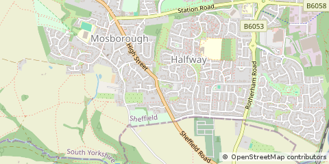 Map of Sheffield