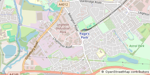 Map of Leighton Buzzard, Bedfordshire