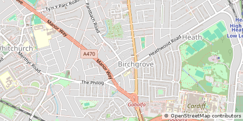 Map of Cardiff