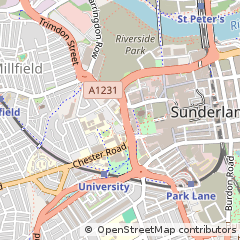 Map of Sunderland