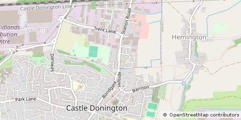Map of Derby, Derbys