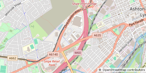 Map of Ashton-Under-Lyne, Lancashire