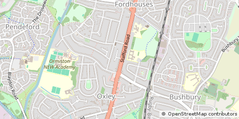 Map of Wolverhampton, West Midlands