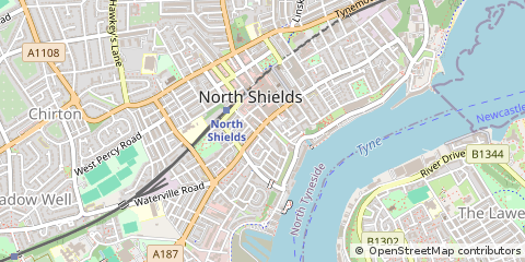Map of North Shields