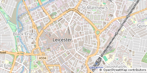 Map of Leicester