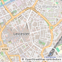 Map of Leicester