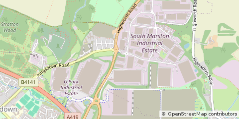 Map of Swindon, Wiltshire