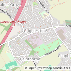 Map of Wakefield, West Yorkshire