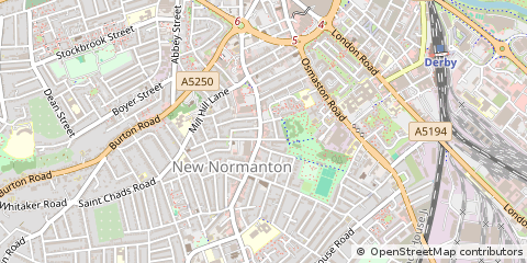 Map of Derby