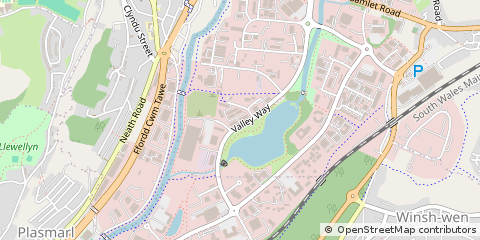 Map of Swansea, West Glamorgan