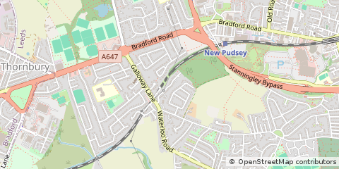 Map of Pudsey