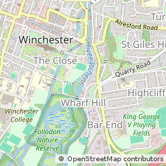 Map of Winchester, Hampshire