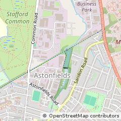 Map of Stafford, Staffordshire