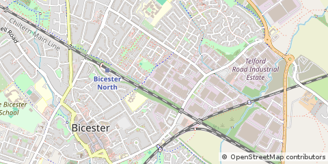 Map of Bicester, Oxfordshire