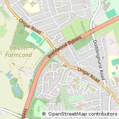 Map of Brentwood, Essex