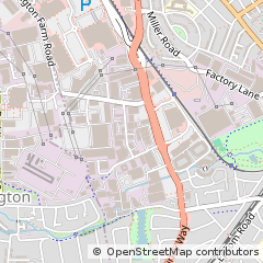 Map of Croydon, Surrey