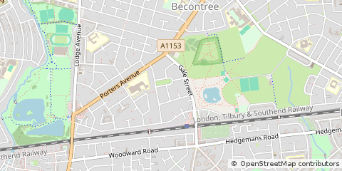 Map of Dagenham