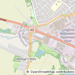 Map of Cannock, Staffordshire