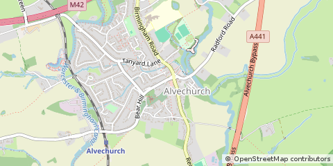 Map of Birmingham, Worcestershire