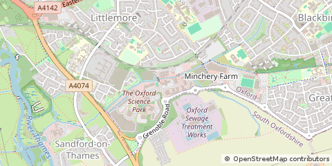 Map of Oxford, Oxfordshire