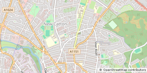 Map of Norwich, Norfolk