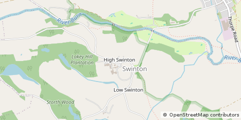 Map of Masham, North Yorkshire