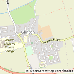 Map of Peterborough, Suffolk