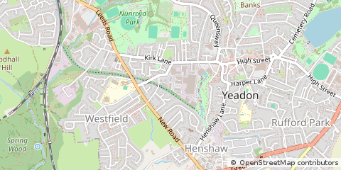 Map of Leeds, West Yorkshire