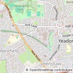Map of Leeds, West Yorkshire