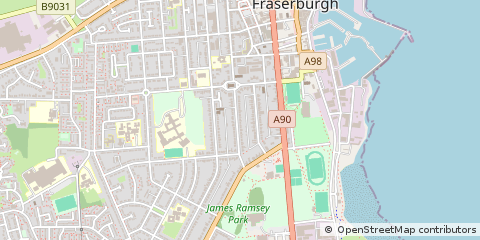 Map of Fraserburgh, Aberdeenshire