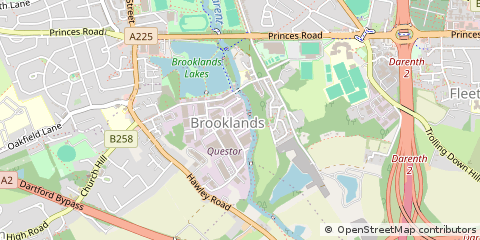 Map of Dartford, Kent