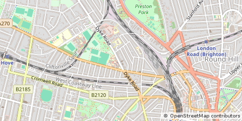Map of Brighton, West Sussex