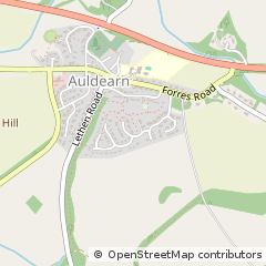 Map of Auldearn, Highland