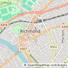 Map of Richmond, Middlesex