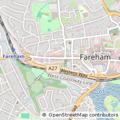 Map of Fareham, Hampshire