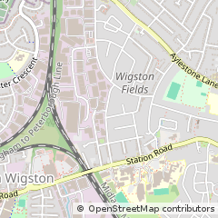 Map of Wigston, Leicester