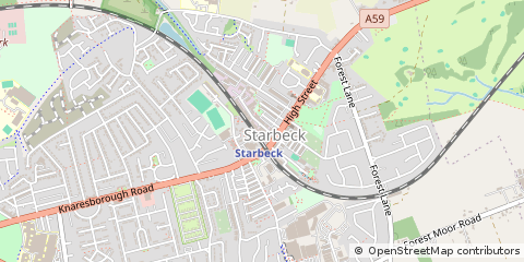 Map of Harrogate, North Yorkshire