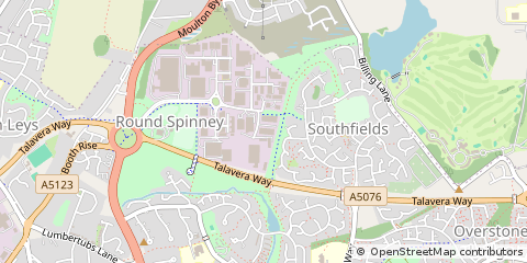 Map of Northampton, Northamptonshire