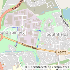 Map of Northampton, Northamptonshire