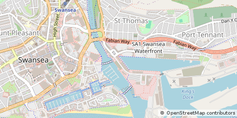 Map of Swansea