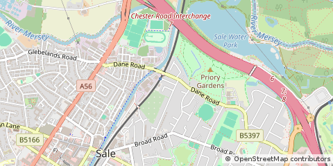 Map of Manchester, Lancashire