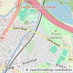 Map of Manchester, Lancashire