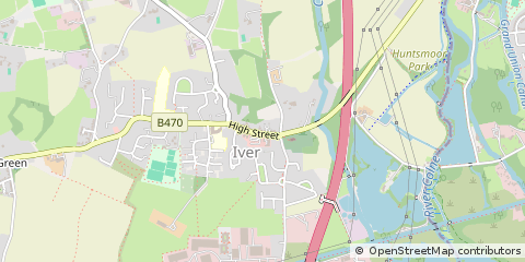 Map of Iver, Buckinghamshire
