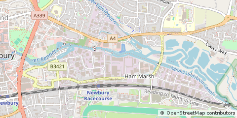 Map of Newbury, Berkshire