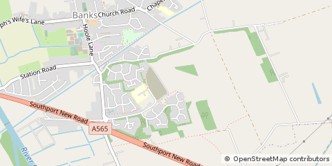 Map of Banks, Lancashire