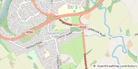 Map of Northwich, Cheshire