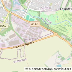 Map of Haverhill, Suffolk