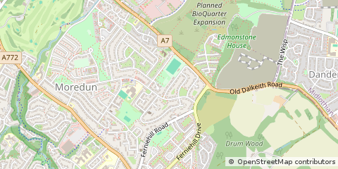 Map of Edinburgh, Midlothian